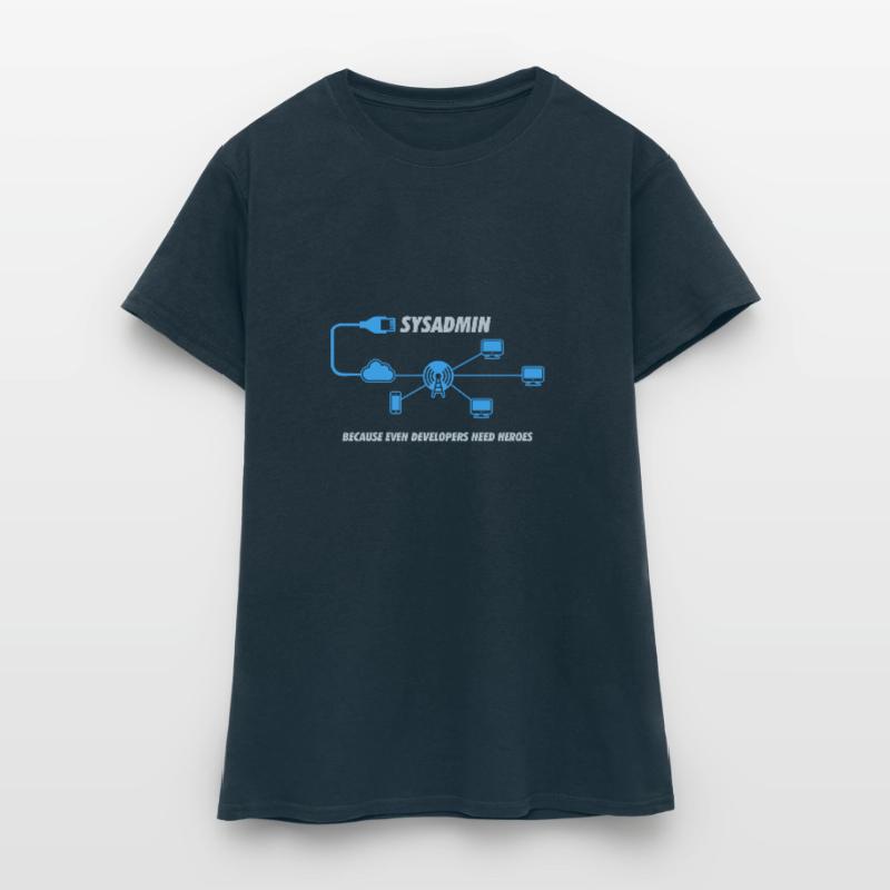 Cadeau d'informatique de programmation Sysadmin T-shirt Femme