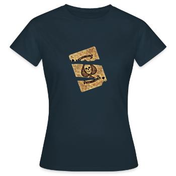 As de Pique - T-shirt Femme - marine - Devant - AI Model Female 172 dark (172cm)