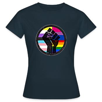 Pride - Frauen T-Shirt - Navy - Vorne - AI Model Female 172 dark (172cm)