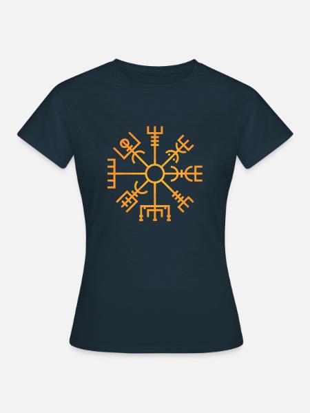 Wikinger Symbole - Frauen T-Shirt - Navy