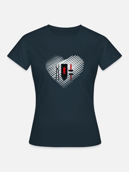 Härjedalen i mitt hjärta - T-shirt dam - marinblå