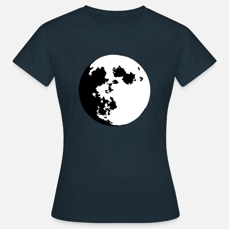 Moon (color customizable) - Women's T-Shirt - navy