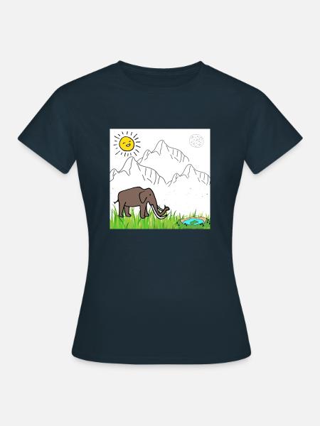 Elephant - Frauen T-Shirt - Navy