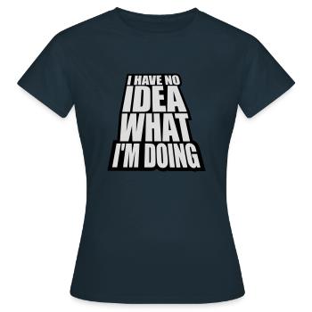 Aucune idée - T-shirt Femme - marine - Devant - AI Model Female 172 dark (172cm)