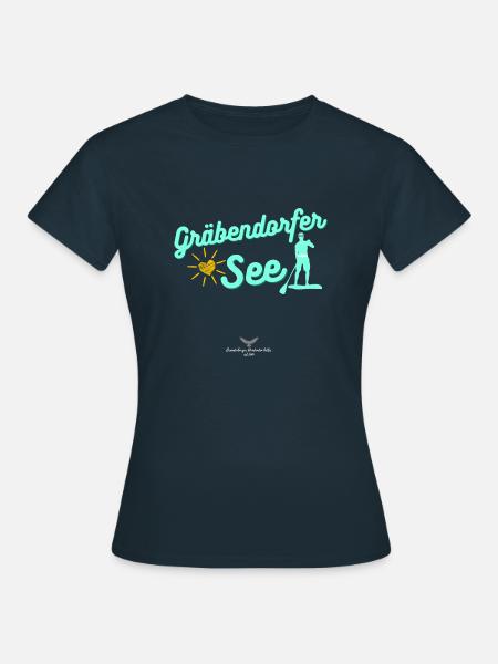 Spreewald Vetschau Gräbendorfer See - Frauen T-Shirt - Navy