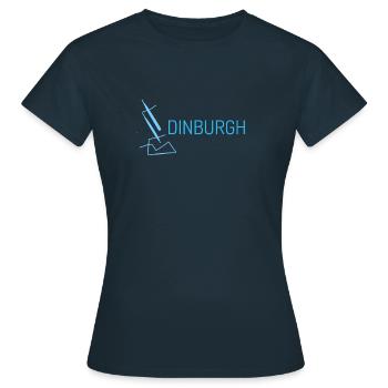 Le meilleur cadeau pour les citoyens d’Édimbourg - T-shirt Femme - marine - Devant - AI Model Female 172 dark (172cm)