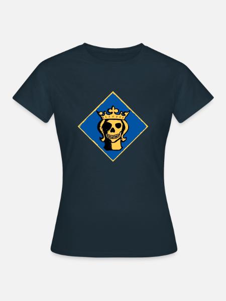 Stockholm tête morte - T-shirt dam - marinblå