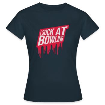 Je suis nul au bowling - T-shirt Femme - marine - Devant - AI Model Female 172 dark (172cm)