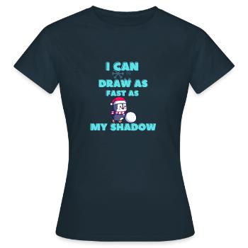 Bataille de boules de neige - T-shirt Femme - marine - Devant - AI Model Female 172 dark (172cm)