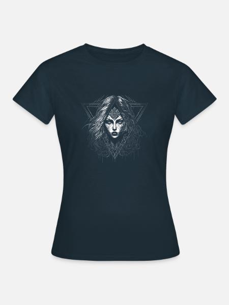 Black Coven - Aschenfrau - Frauen T-Shirt - Navy