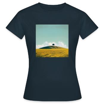 Connecté - T-shirt Femme - marine - Devant - AI Model Female 172 dark (172cm)