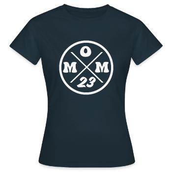 Mom - Women's T-Shirt - navy - Front - AI Model Female 172 dark (172cm)