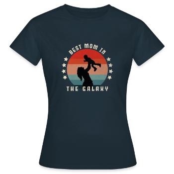 Beste Mutter der Galaxis - Frauen T-Shirt - Navy - Vorne - AI Model Female 172 dark (172cm)
