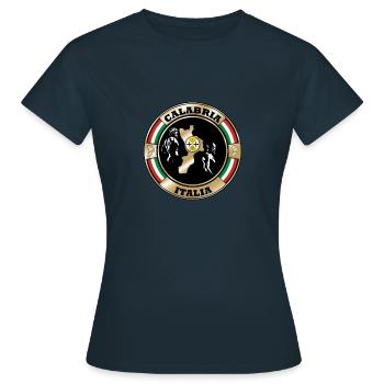 Calabria bronzes of Riace map - Women's T-Shirt - navy - Front - AI Model Female 172 dark (172cm)