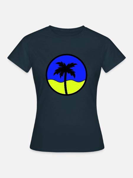 palme - Frauen T-Shirt - Navy
