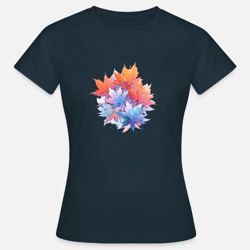 Vibrant Maple - Women's T-Shirt - navy