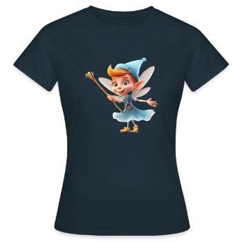 Die Zahnfee nimmt die Angst vom Zahnverlust - Frauen T-Shirt - Navy - Vorne - AI Model Female 172 dark (172cm)