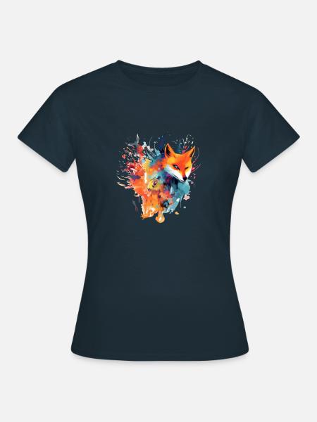 Jou der Phönixfuchs - Frauen T-Shirt - Navy