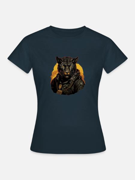 Panther - Frauen T-Shirt - Navy