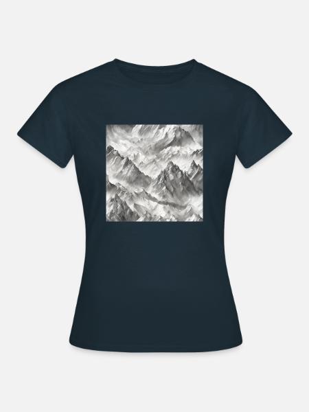 Berge - Frauen T-Shirt - Navy