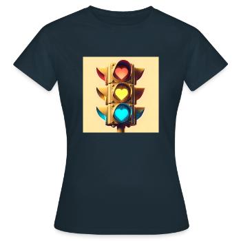 Dont Stop! - Frauen T-Shirt - Navy - Vorne - AI Model Female 172 dark (172cm)