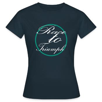 Festivals de courses de chevaux Stratégie de courses de chevaux - T-shirt Femme - marine - Devant - AI Model Female 172 dark (172cm)