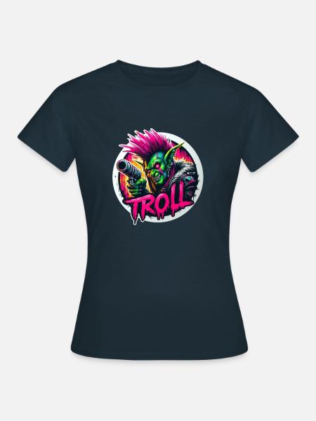 Troll-Punk - Frauen T-Shirt - Navy