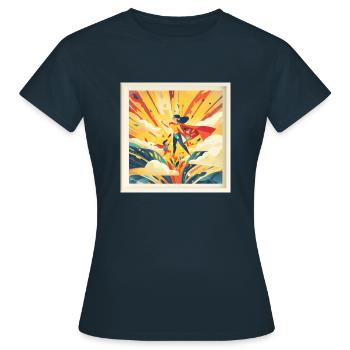 Super Mom - Women's T-Shirt - navy - Front - AI Model Female 172 dark (172cm)