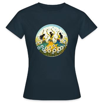 Danseuses du ventre - T-shirt Femme - marine - Devant - AI Model Female 172 dark (172cm)