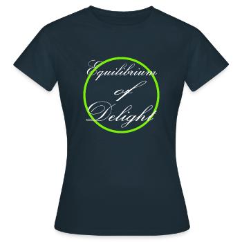 Vie équilibrée Trouver la joie Équilibre mental - T-shirt Femme - marine - Devant - AI Model Female 172 dark (172cm)