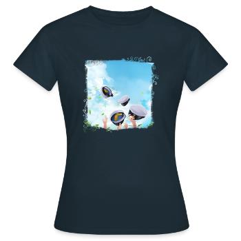 Remise des diplômes de la classe 2024 Fête de remise des diplômes du lycée - T-shirt Femme - marine - Devant - AI Model Female 172 dark (172cm)