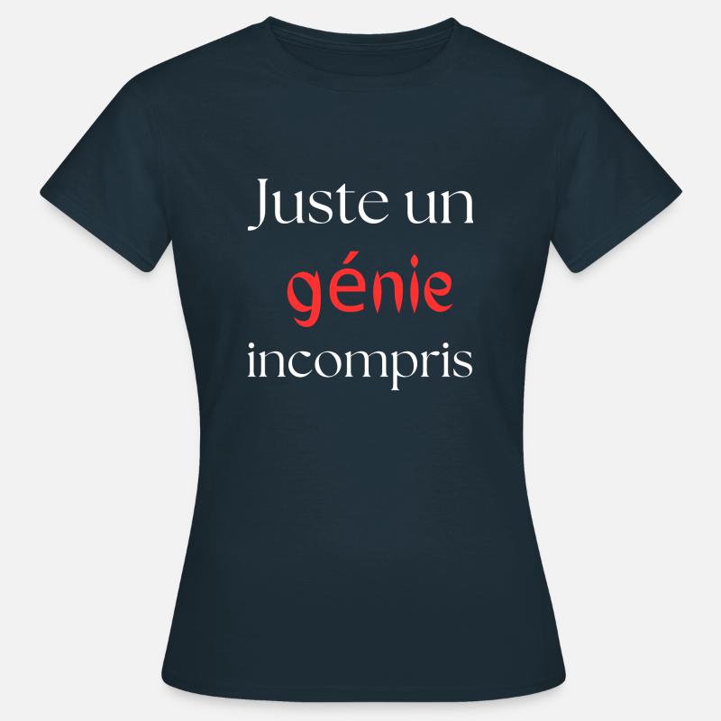just a misunderstood genius - Women's T-Shirt - navy