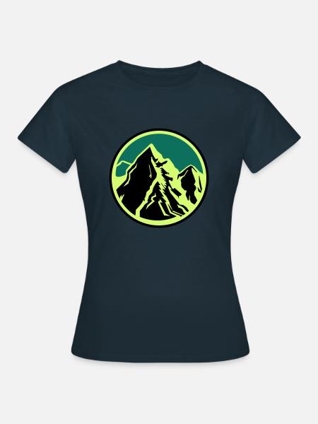 Berge Gebirge - Frauen T-Shirt - Navy
