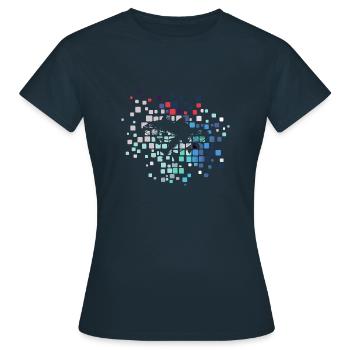 Fischen Barsch AngelnmitFreunden Copy - Frauen T-Shirt - Navy - Vorne - AI Model Female 172 dark (172cm)