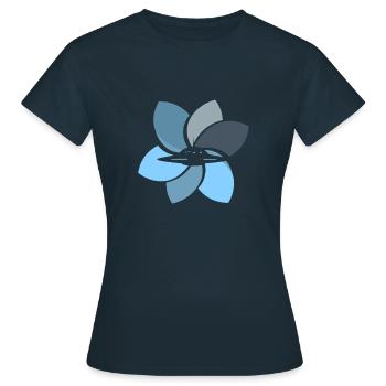 Spaceship Invasion Space - Women's T-Shirt - navy - Front - AI Model Female 172 dark (172cm)