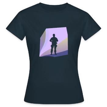 Officer Crime Fighting Crime - Women's T-Shirt - navy - Front - AI Model Female 172 dark (172cm)