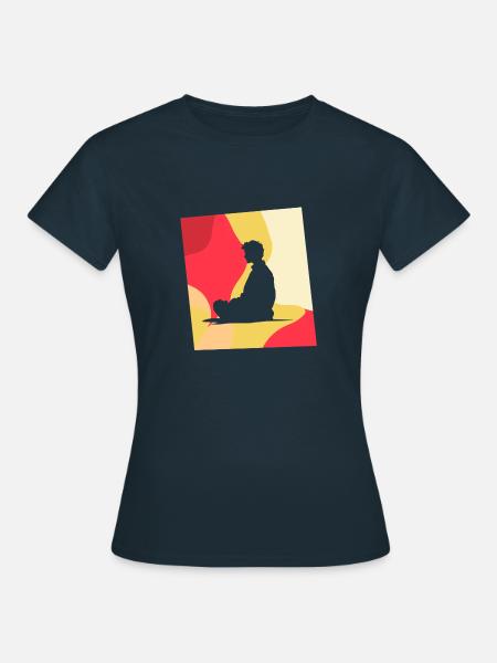Meditation Innerer Frieden Bewusstsein - Frauen T-Shirt - Navy