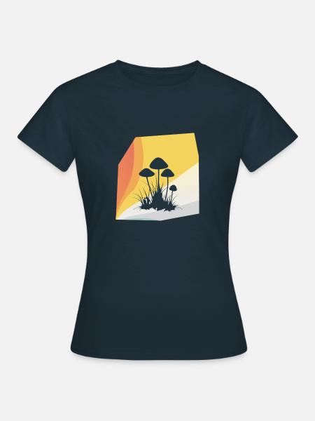 Pilze Spore - Frauen T-Shirt - Navy