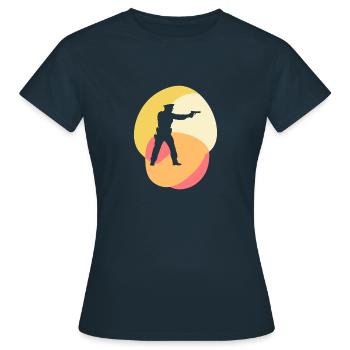 Police de patrouille - T-shirt Femme - marine - Devant - AI Model Female 172 dark (172cm)
