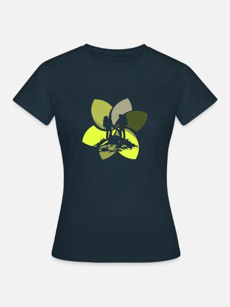 Wanderer Trekker Trekking - Frauen T-Shirt - Navy