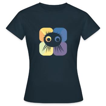 Vogelspinne Insekt Raubtier - Frauen T-Shirt - Navy - Vorne - AI Model Female 172 dark (172cm)