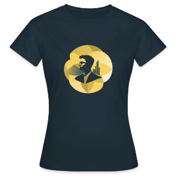 Statistiques Pourcentages Analyse des données - T-shirt Femme - marine - Devant - AI Model Female 172 dark (172cm)