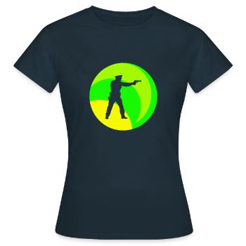 Officier de police - T-shirt Femme - marine - Devant - AI Model Female 172 dark (172cm)