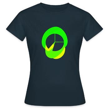 Statistik Wissenschaft - Frauen T-Shirt - Navy - Vorne - AI Model Female 172 dark (172cm)