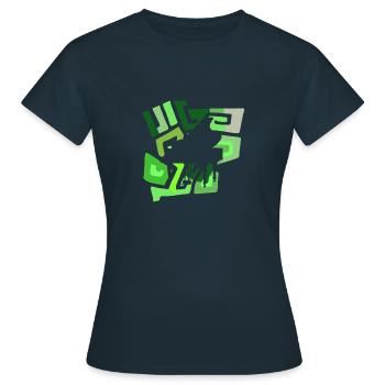 École de musique d’instrument de piano - T-shirt Femme - marine - Devant - AI Model Female 172 dark (172cm)