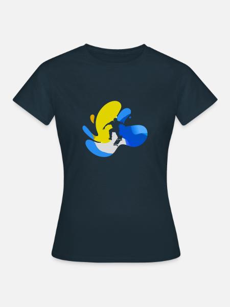 Skater Kickflip - Frauen T-Shirt - Navy