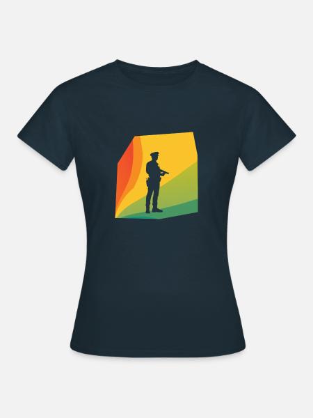 Polizei Kriminalitaet - Frauen T-Shirt - Navy