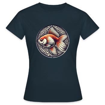 Goldfish - Women's T-Shirt - navy - Front - AI Model Female 172 dark (172cm)