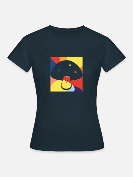 Pilze Spore Giftig - Frauen T-Shirt - Navy