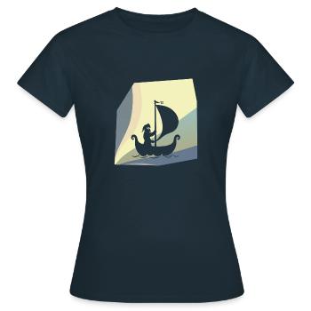 Schweden Schlacht Geschichte - Frauen T-Shirt - Navy - Vorne - AI Model Female 172 dark (172cm)